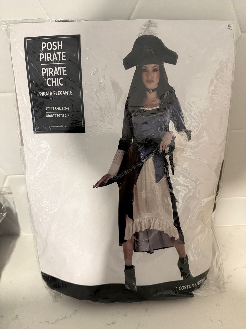 Kids Costume - Black and Cream Pirate Outfit